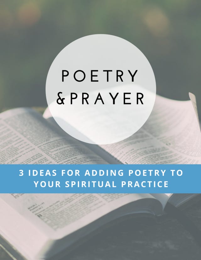 Poetry & Prayer Workbook