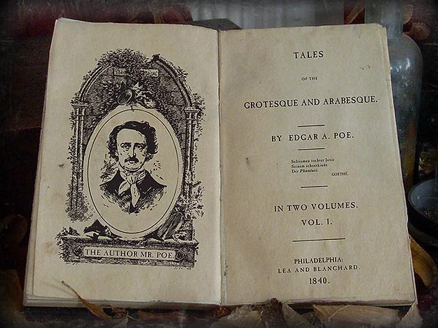 Edgar Allan Poe. Tales of the Grotesque and Arabesque. 1840
