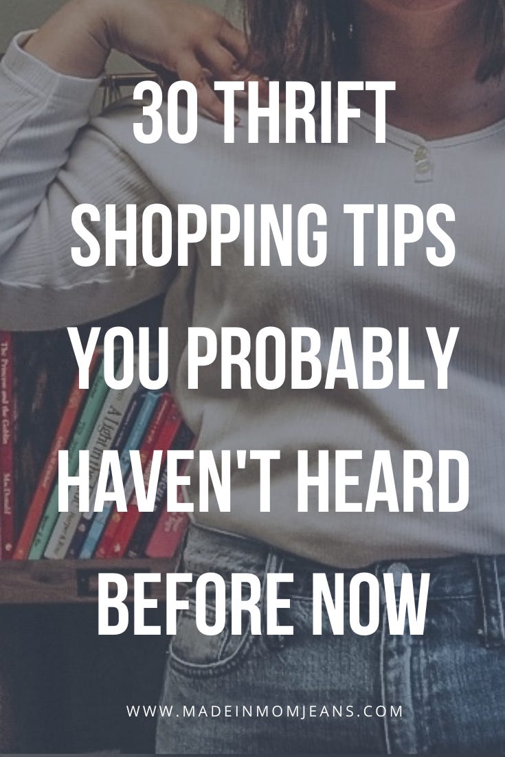 30 Thrift Shopping Tips You Probably Haven't Heard Before