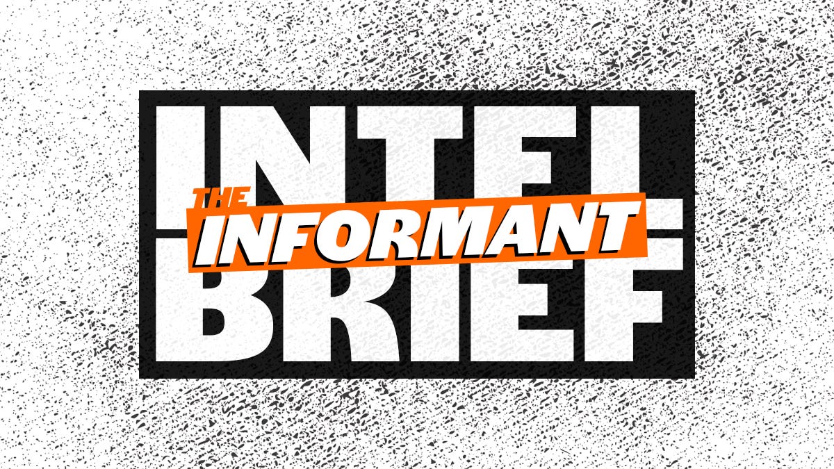 The Informant logo in orange atop the words "INTEL BRIEF" in black and white.
