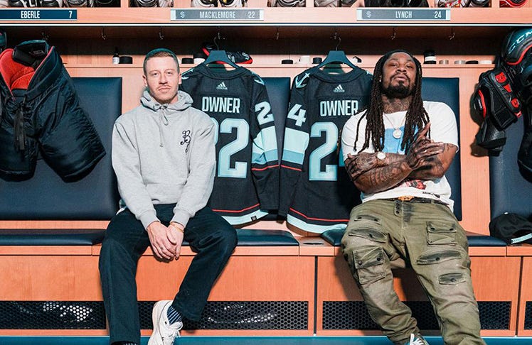 Marshawn Lynch And Macklemore Join The Seattle Kraken Investor Group - The  Seattle Medium