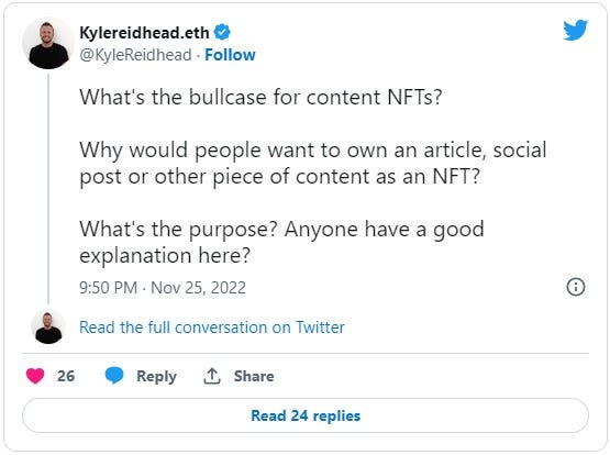 Picture of a tweet from Kyle Reidhead