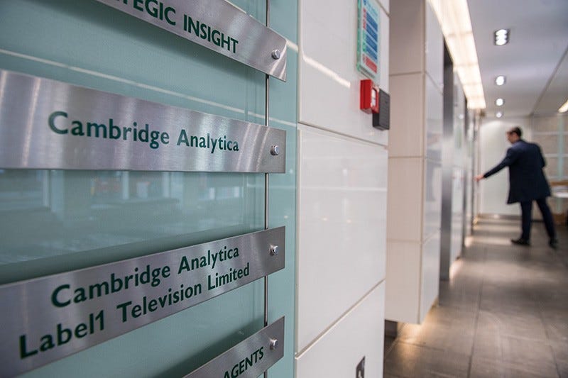 Cambridge Analytica offices in London
