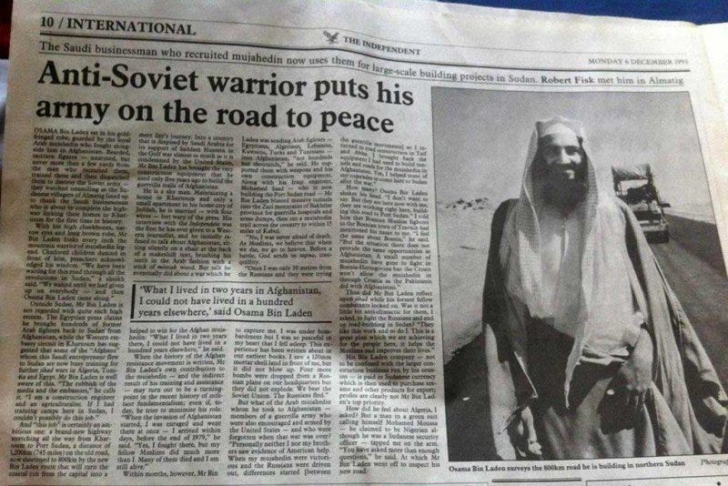 1993 Independent Article About Osama Bin Laden