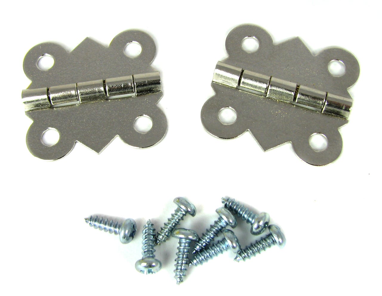2pc. Nickel-Plated Butterfly Hinges - C. B. Gitty Crafter Supply
