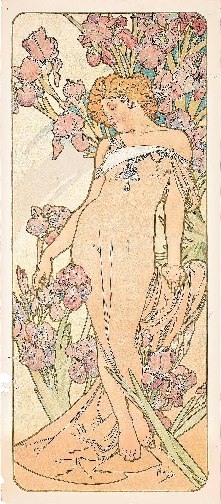 The Iris (1897) by Alphonse Mucha.