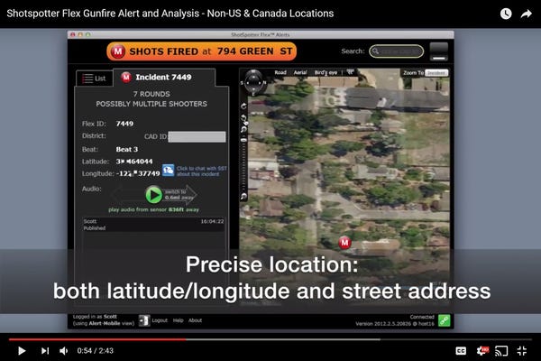 Video: Shotspotter Gunfire Alert and Analysis