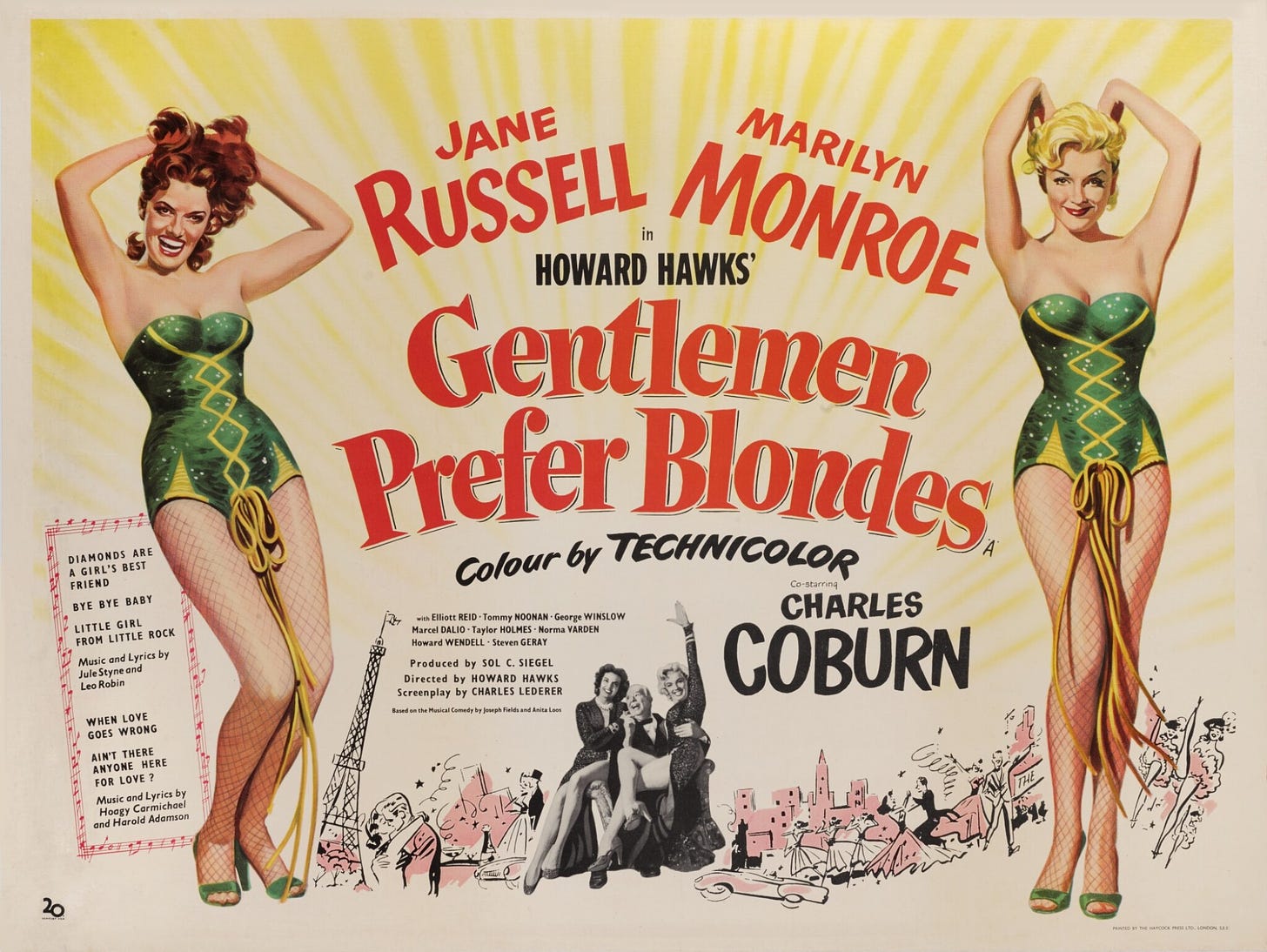 GENTLEMEN PREFER BLONDES (1953) POSTER, BRITISH | Original Film Posters  Online | Collectibles | Sotheby's