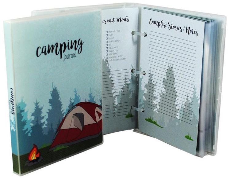 camping journal on etsy