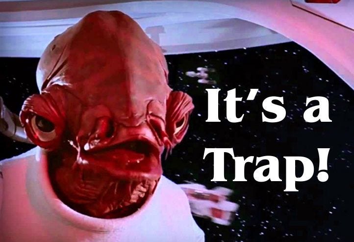 It&#39;s a trap! | Star Wars Memes Wiki | Fandom