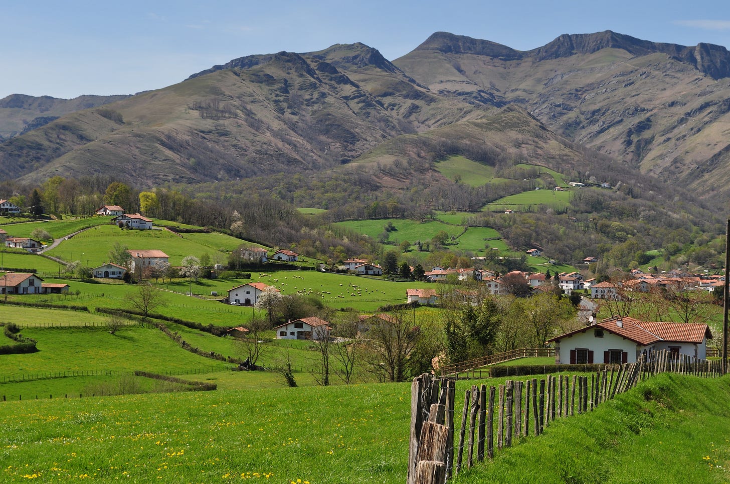 The Basque countryside near Saint-Etienne de Baïgorry, Basse-Navarre, France