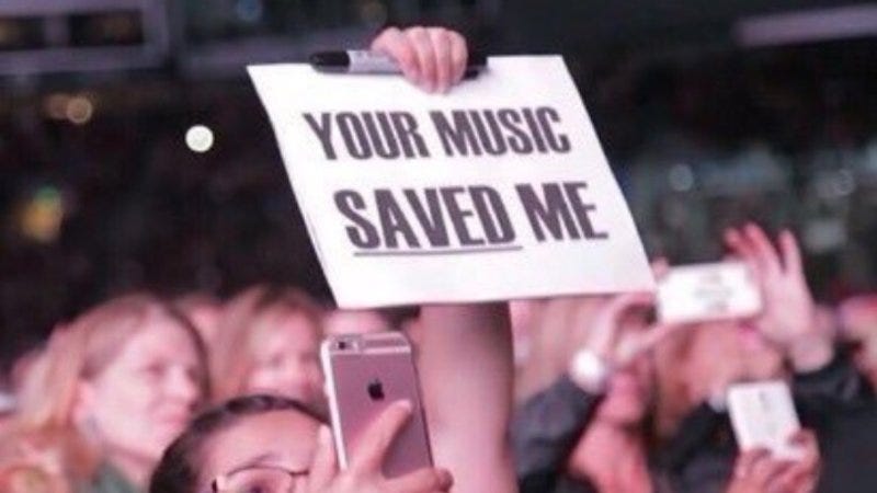 Image result for your music saved my life meme