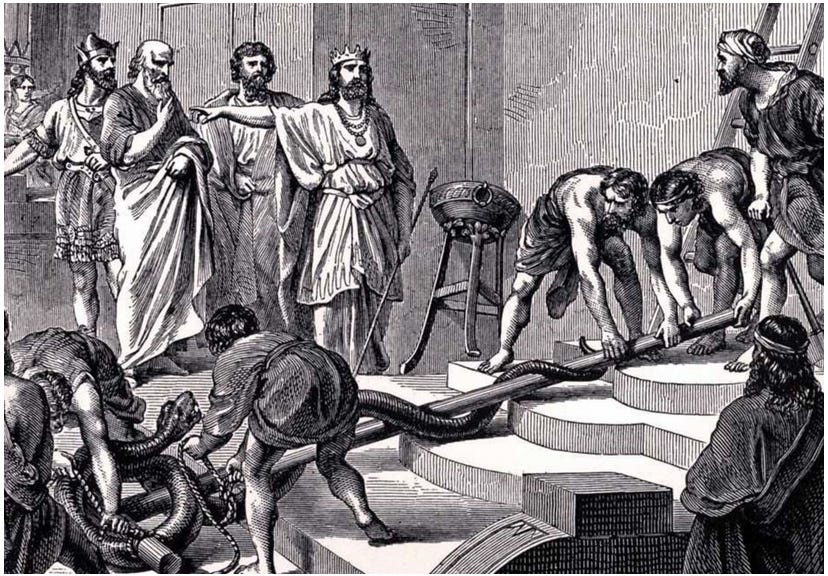 King Hezekiah takes down the Bronze Snake