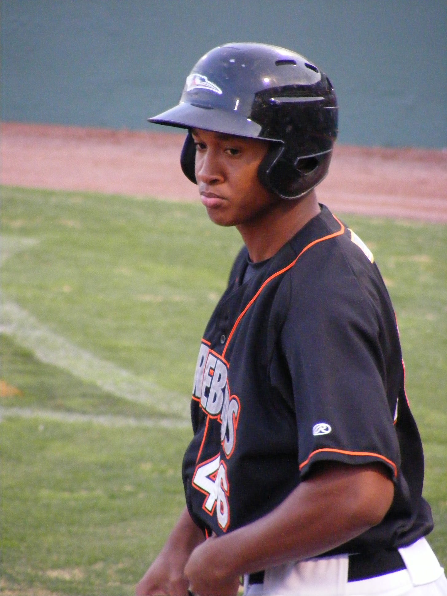 Jonathan Schoop gets ready for a plate appearance in an April game.