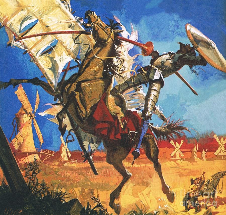 Don Quixote Painting by English School | Pixels