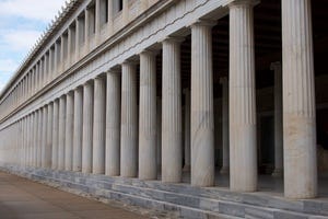 Stoa of Attalos with two marble colonnades.jpg