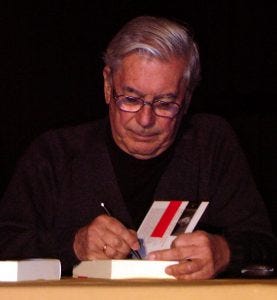 Photo of Mario Vargas Llosa.