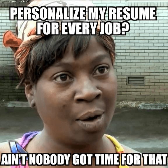 resume meme