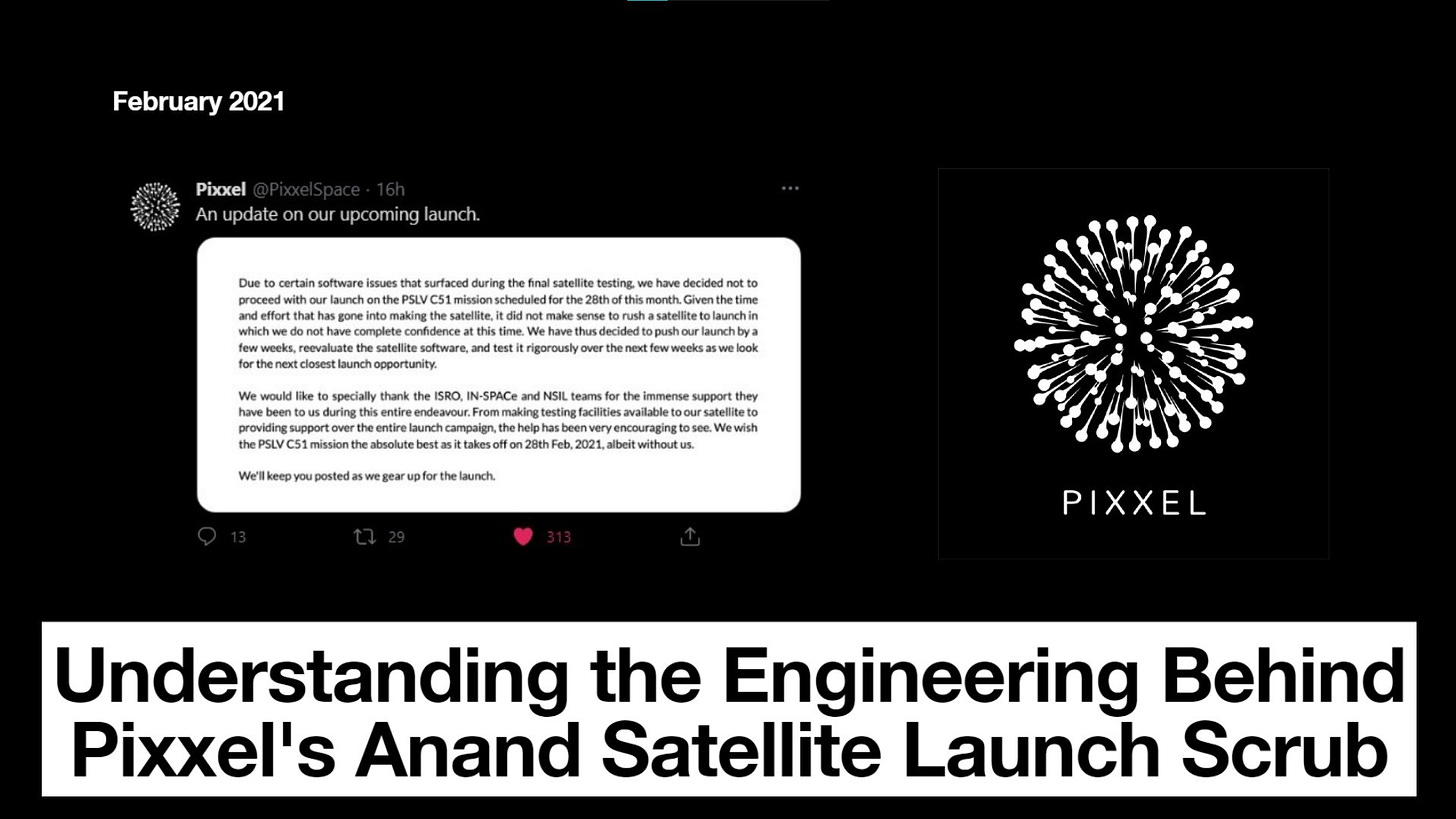 Pixxel's Anand Satellite Launch Scrub