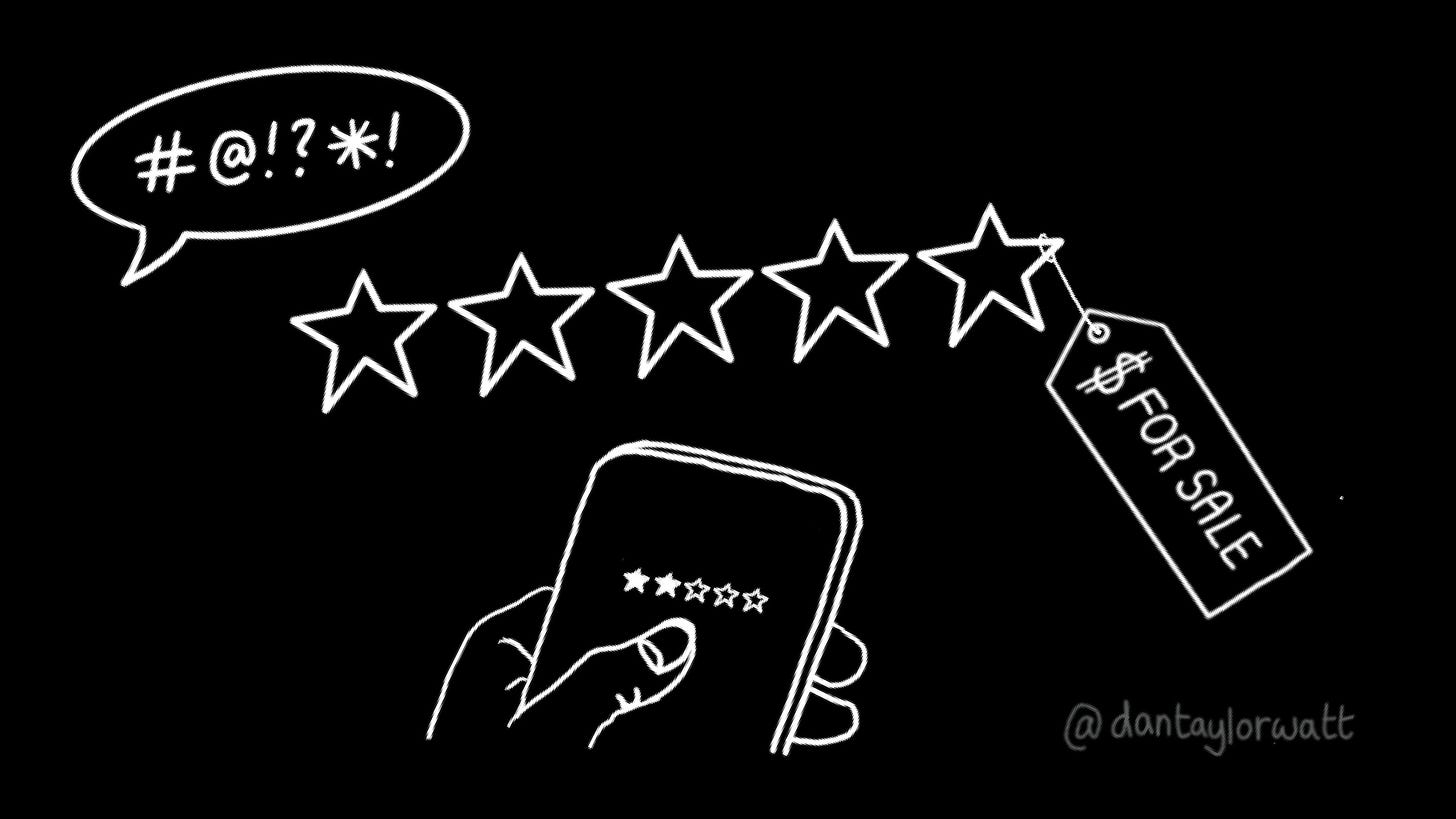 Illustration of App Store ratings