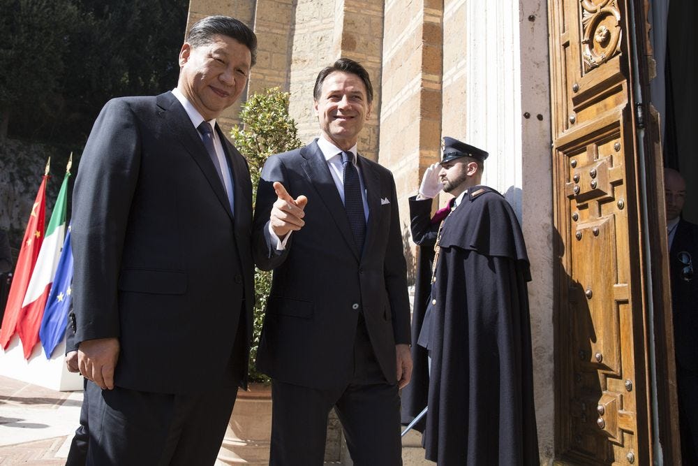 Image result for Xi in Italy