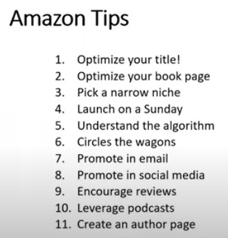 eleven steps to optimizing and marketing your book via Amazon