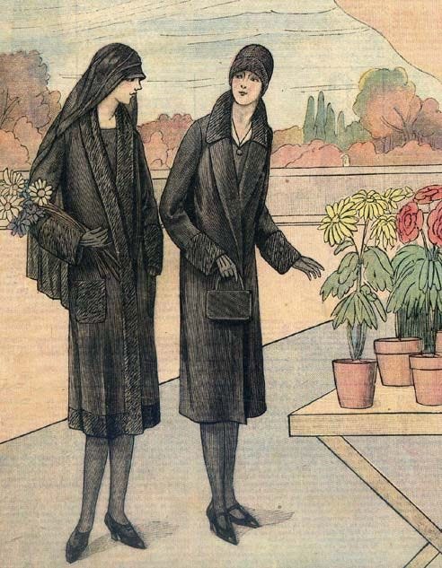 Mourning dresses 1927 | Mourning dress, 1920s fashion women, 1920s women