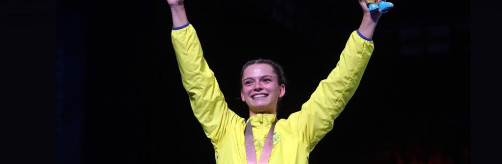 Skye Nicolson won gold at the 2018 Commonwealth Games. Sourced: Gold Coast 2018 Commonwealth Games