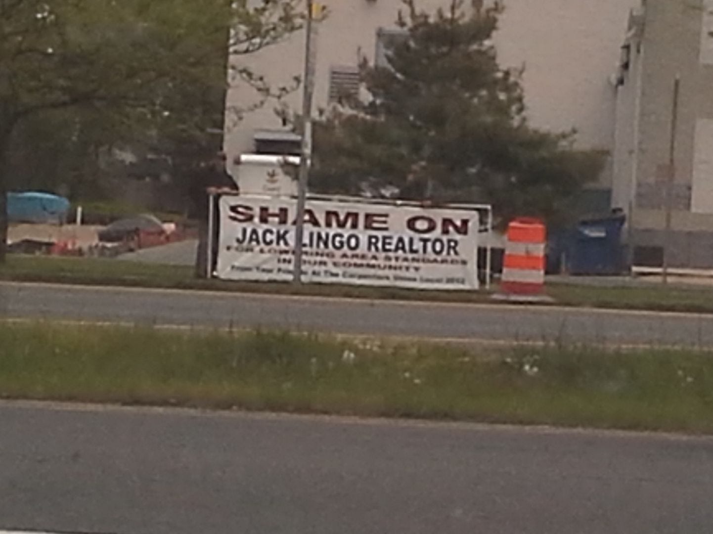 Picketers along Coastal Highway outside Rehoboth Beach, Delaware, May 7, 2014.