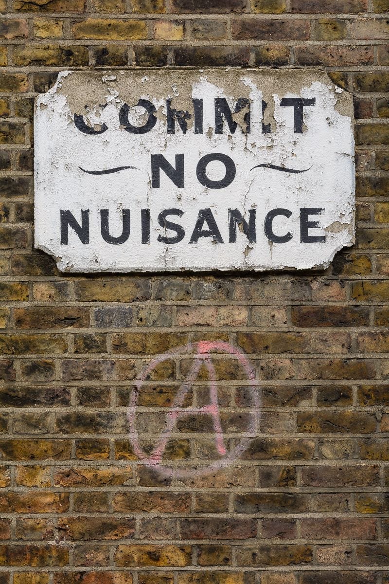 A sign at the back of the Welsh Congregational Chapel in The Borough, South London. - Photographer: Roy Reed