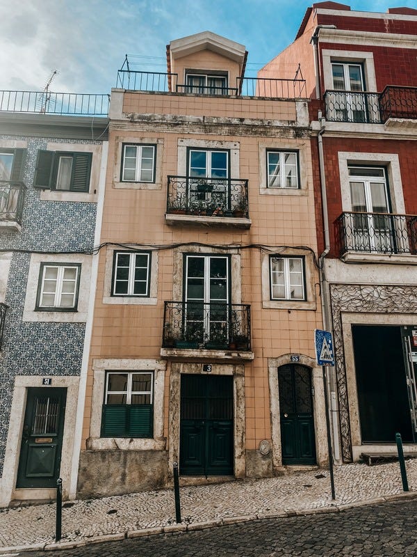 As construções amontoadas de Lisboa