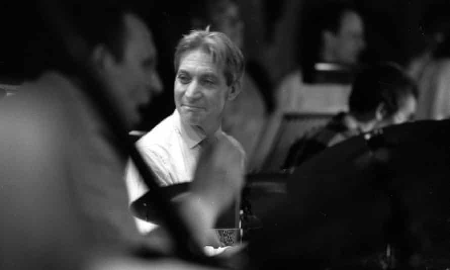 Charlie Watts playing with his jazz band at Ronnie Scott’s, London, 1985.