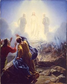This contains an image of: The Transfiguration Of Christ