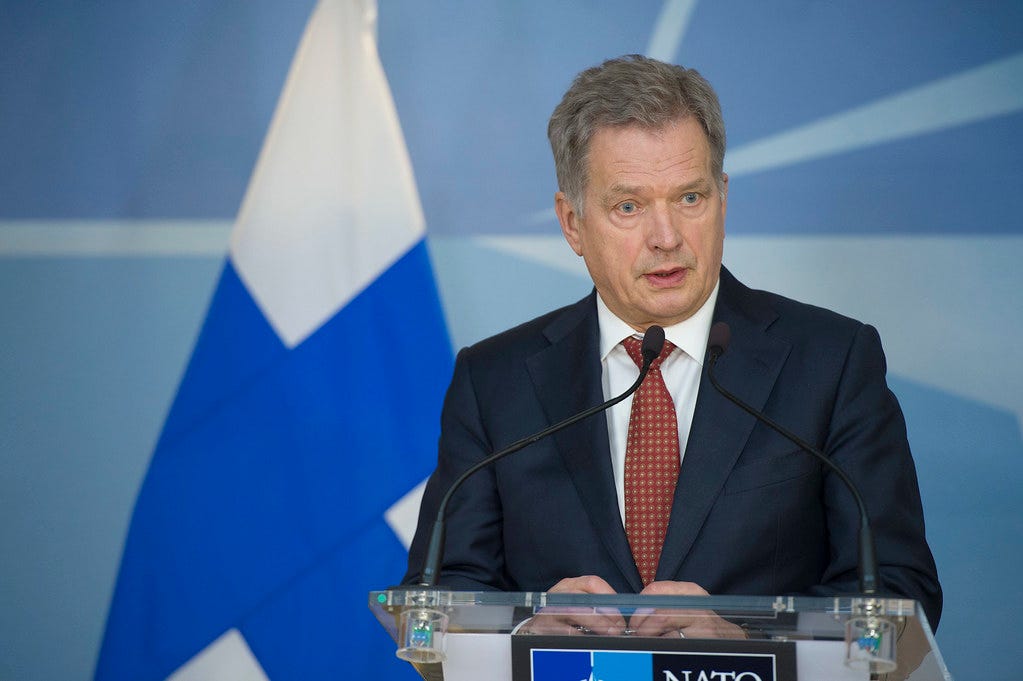 The President of Finland visits NATO