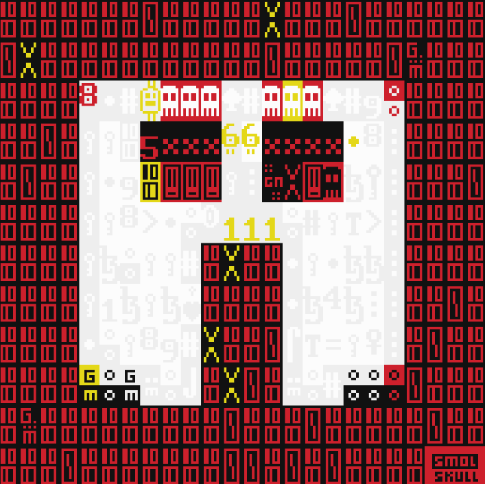 ASCII-SMOLSKULL #239 by Mark Knol