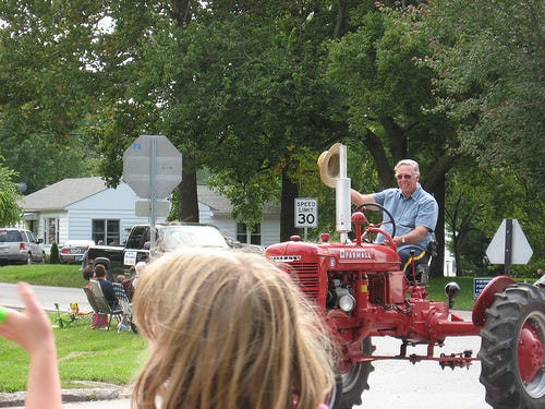 Grandpa Tractoring