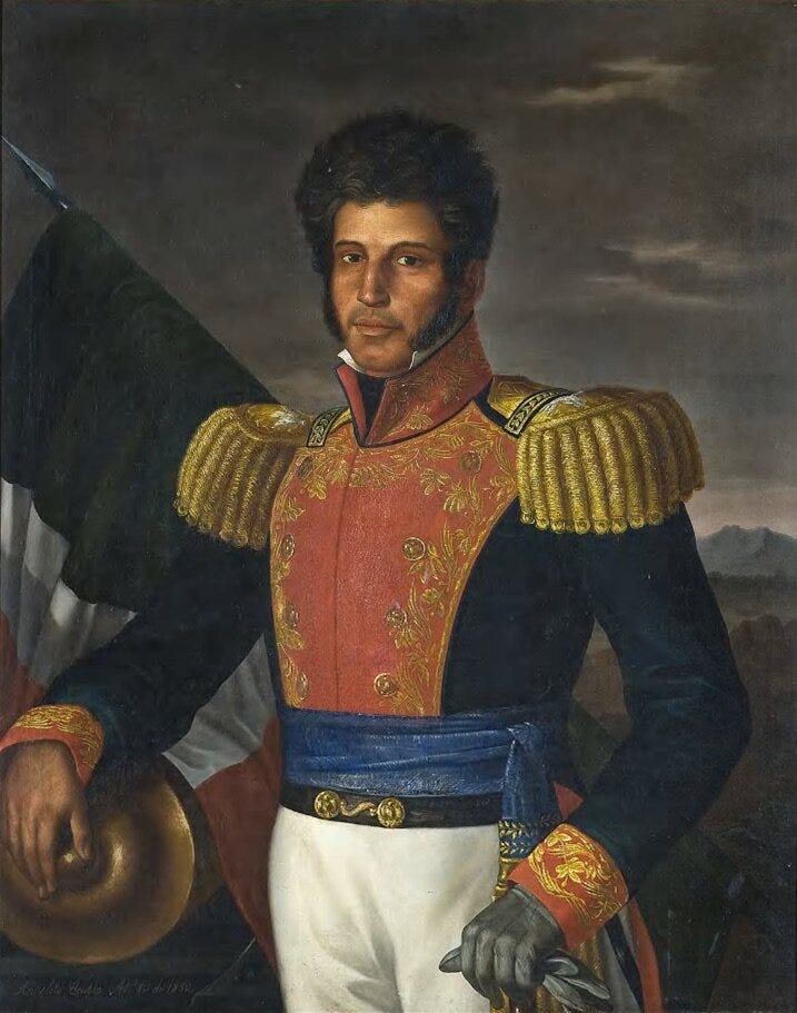 Vicente Ramón Guerrero Saldaña by Anacleto Escutia, 1850