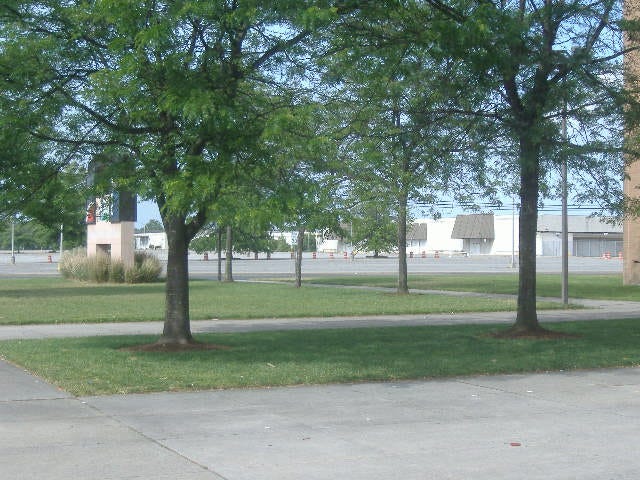 The Old Salisbury Mall, still standing and looking forlorn as ever.