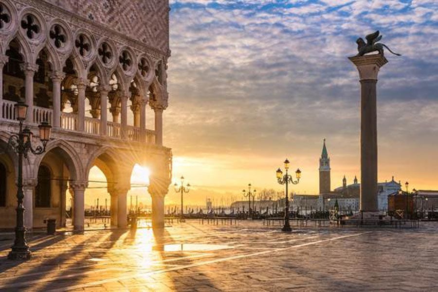 The Doge’s Palace in Saint Mark’s Square, Venice. Source: Mapics / Adobe Stock.