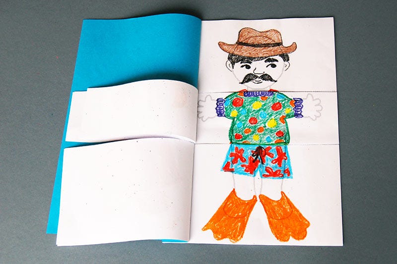 Body Flipbook | Kids' Crafts | Fun Craft Ideas | FirstPalette.com