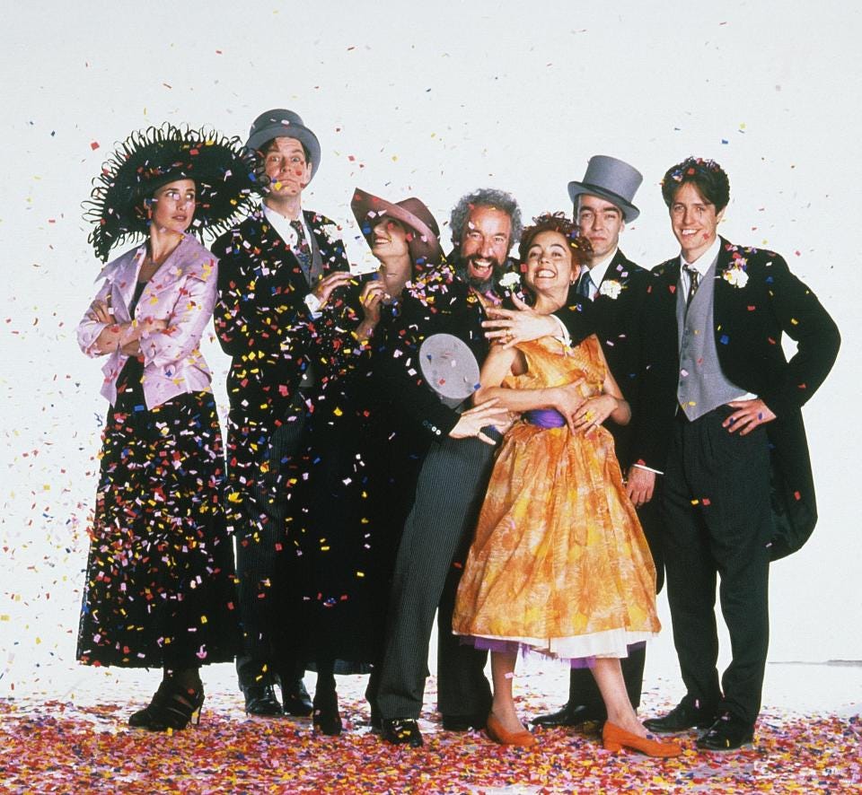  The much-loved gang in the popular rom-com released in 1994