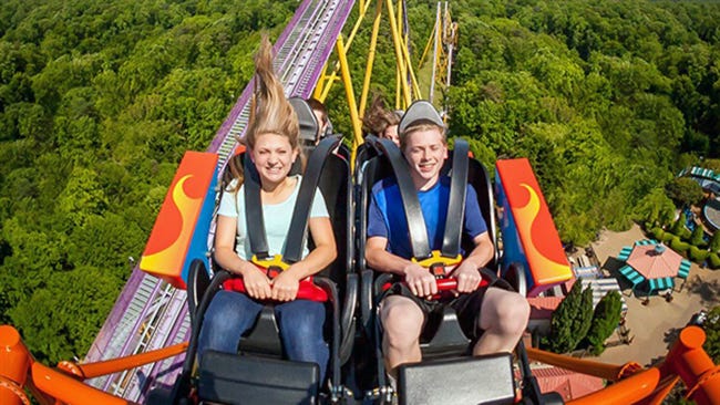 Tempesto coaster at Busch Gardens