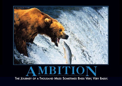 Ambition: A Journey Of a Thousand Miles can end very badly