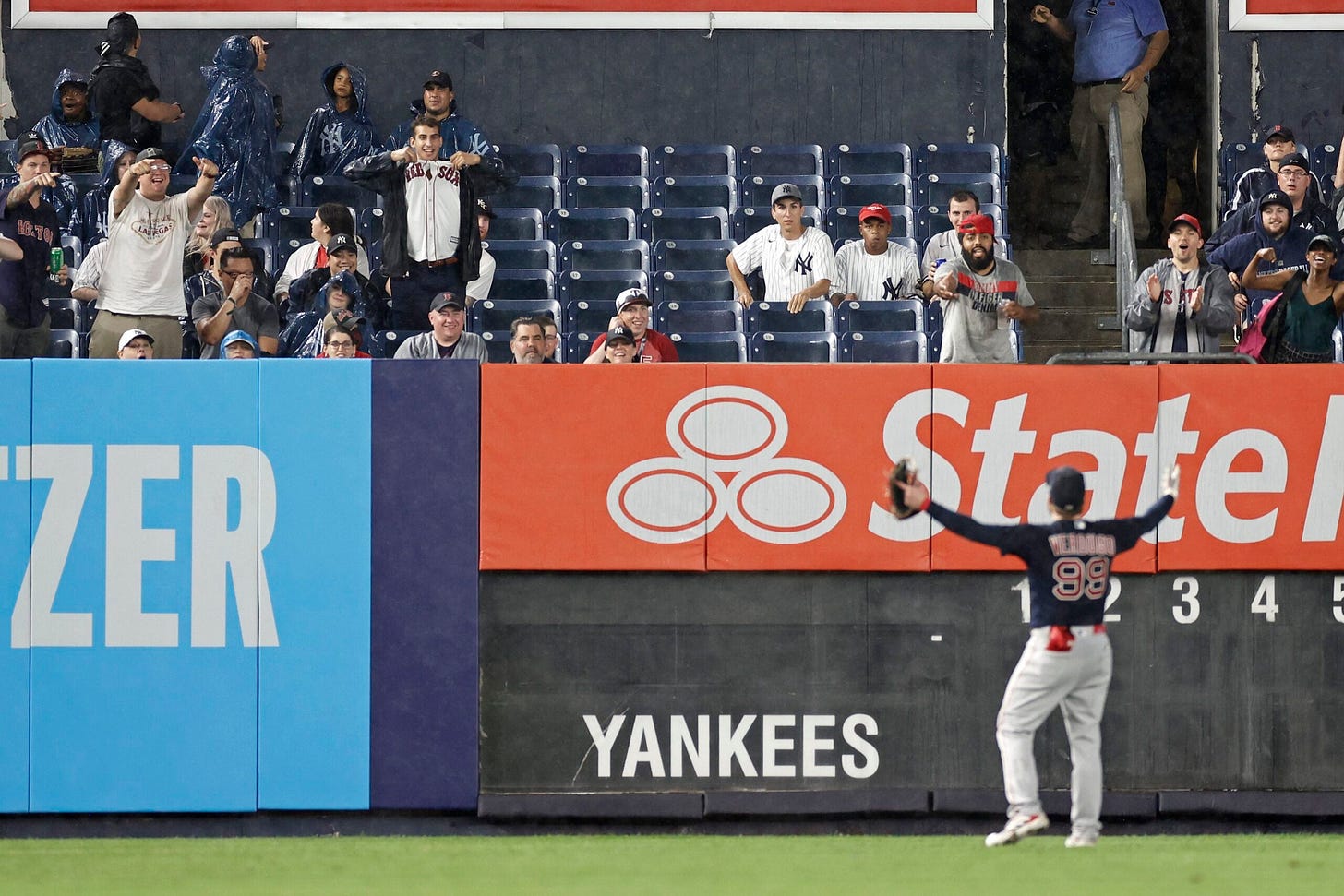 Alex Verdugo upset with fan who threw a baseball at him during Saturday&#39;s Red  Sox-Yankees game