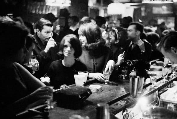 TGI Fridays, 1966, Upper East Side. Before it became a restaurant franchise, TGI Fridays was one of the first singles bars in the country.