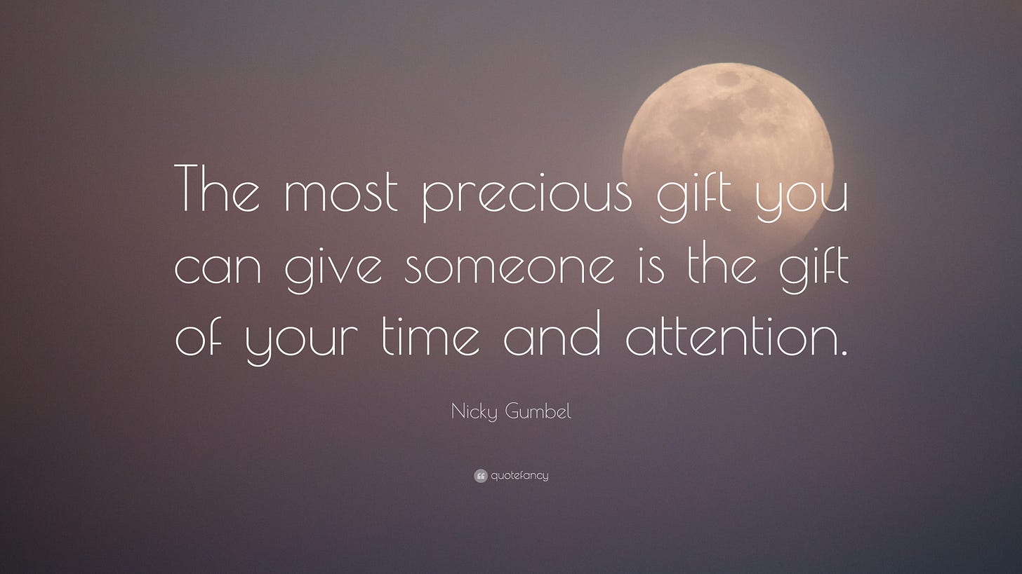 Nicky Gumbel Quote: “The most precious gift you can give someone is the  gift of your