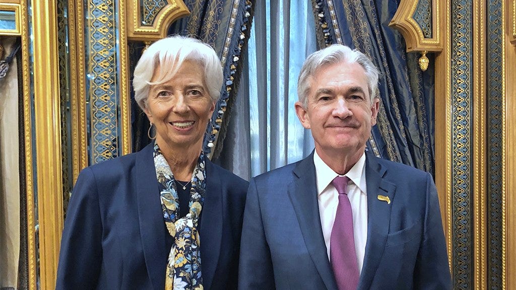 Christine Lagarde on Twitter: "A pleasure to see @federalreserve Chair Jerome  Powell for a longer discussion today. We reflected on recent developments  in our economies. #G20SaudiArabia https://t.co/kJWvtrpbrF" / Twitter