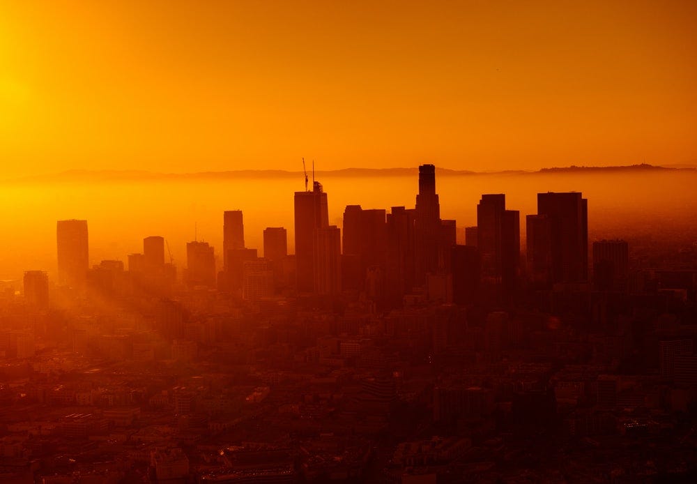 silhouette photo of city skyline