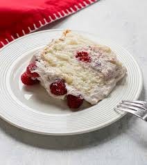 Angel Food Cake with Raspberries and Cream - Cooking with Mamma C