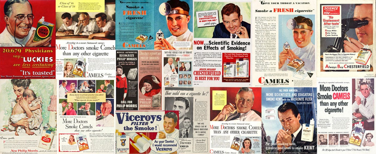Cigarette Ads Featuring Doctors and Scientists